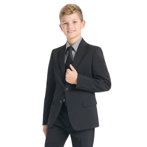 Kenneth Cole Youth Suit Set Black 18Reg 18W - Picture 3 of 7