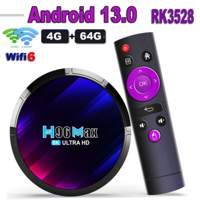 Android 13 TV BOX 2.4G 5G WIFI 6 BT 5.0 Global Media Player Set Top Receiver New