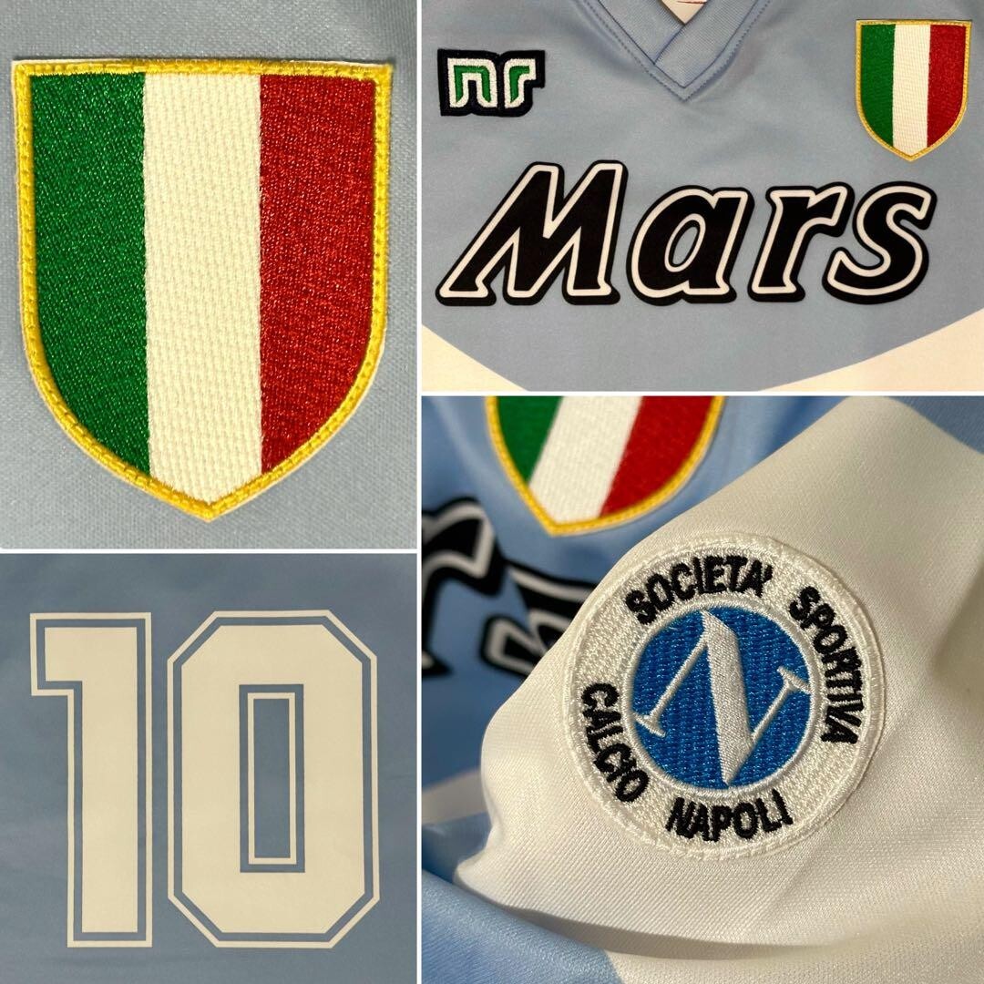 Official re Issue Maradona 10 Napoli 1990 1991 Medium Maglia SHIRT