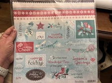 christmas themed S E I Creative Pack Die cut 6 Double Sided Paper Designs