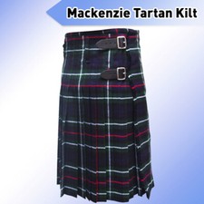 Men's 8 Yard Deluxe Scottish Tartan Highland Wedding Kilt Mackenzie
