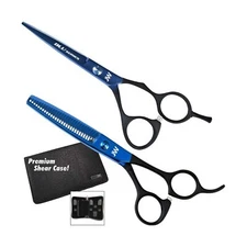 JW Blu Duo - Matching Shear & Thinner (5.75 Inches) 5.75 Inches
