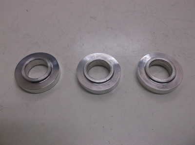 3 Polished Big Dog #24161P Rear Brake Caliper Bracket Spacers for Custom Chopper