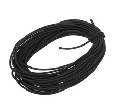 Usew 2 mm Heavy Round Elastic Cord,10 Yards Black Black