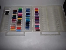 Lot of 52 SULKY Thread Spools 30, 40. 60 weight Rayon Mixed  Colors VINTAGE CASE