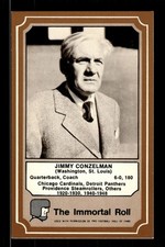 Jimmy Conzelman 1975 Fleer Football Patches Immortal Roll #8 Chicago Cardinals