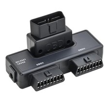 Pocket OBD2 OBDII Full 16 Pin Male to 2 Female Splitter Converter Adapter 1