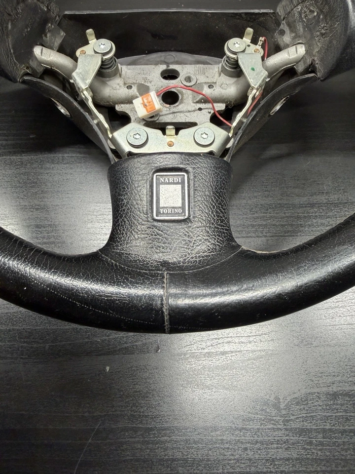 Volante deportivo de 3 radios Mazda Miata Nardi 1999-2005 OEM NB envoltura de cuero Foto 4 de 4