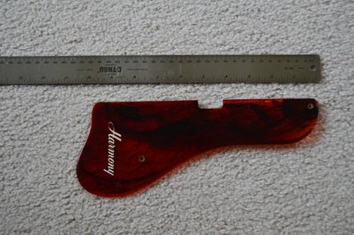 Vintage c. 1960 Harmony guitar pickguard for non-cutaway archtop electric