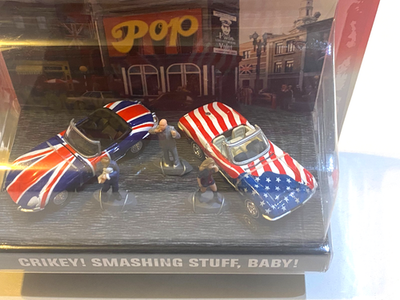 Austin Powers - Coffret-diorama de véhicules Johnny Lightning