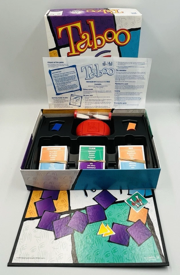 Taboo Game The Game of Unspeakable Fun by Parker 2010 Age 12+ 100% Complete - Image 4 of 4