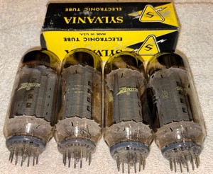 6JD5 Vacuum Tubes Lot Of 5 Zenith Sylvania Tested Good