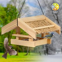 Vogelfutterhaus Schilfdach Vogelhaus AufhäNgen Futterhaus Holz WildvöGel