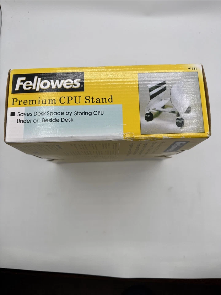 Soporte de CPU móvil Fellowes soporte de torre de computadora con ruedas giratorias se adapta a la mayoría de las PC Foto 3 de 4