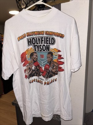 VTG Holyfield VS Tyson Caesar s Palace 1991 T-ShirtszM/L Grail. See Pics.
