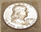1963 Choice  Brilliant Uncirculated Franklin STACKERS DELIGHT  #121 ~  15