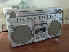 Panasonic Platinum Metal RX-5150 Cassette Boombox Radio Works Great! 