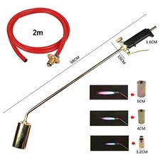 Long Arm Propane Butane Gas Torch Burner Blow Set Roofer Roofing Brazing+2M Hose