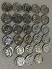 (28) Uncirculated Pre 65 1957-1964 P & D Roosevelt Dime Set 90% AG NO RESERVE!!