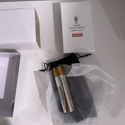 Supreme Shotgun Bullet Cartridge Metal Flask x English Pewter Company SS18 New