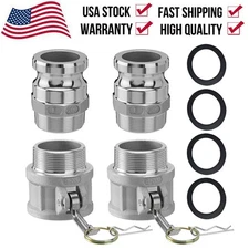 2'' Camlock Fittings Type B & Type F Cam and Groove Hose Fittings W/ 4PCS Gasket