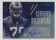 2014 Certified Potential Mirror Signatures Blue 13/25 Greg Robinson Auto 1s7