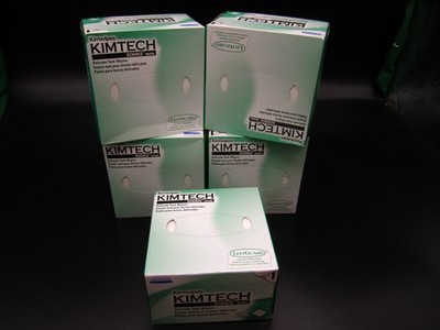 Lot Of 5 Kimtech Science Kimwipes-Delicate Task Wipes-34155-286/box 4.4''x8.2''