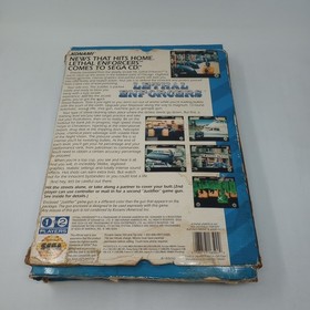 Lethal Enforcers (Sega CD) Disc, Gun, Manual, Tray, & Box SEE PICS!