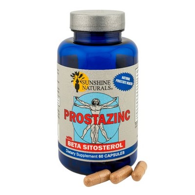 Sunshine Naturals Prostazinc Supplement. Promotes Good Prostate