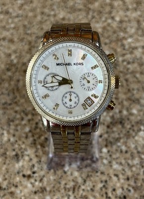 Michael Kors MK5057 Women's Chronograph Watch New Battery