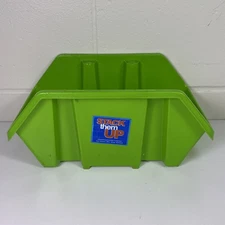 VTG Green Plastic 12"x7"x6" Storage Tray for Electronic Parts, Toys, Kitchenware