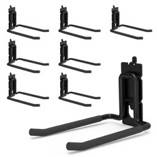 8 Pack 4 Inch Double Arm Pegboard Hooks Vinyl Coated Tool Holders Garage