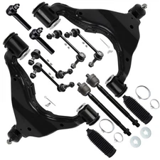 Front Suspension Kit Lower Control Arm w/Ball Joint Outer Inner Tie Rod End