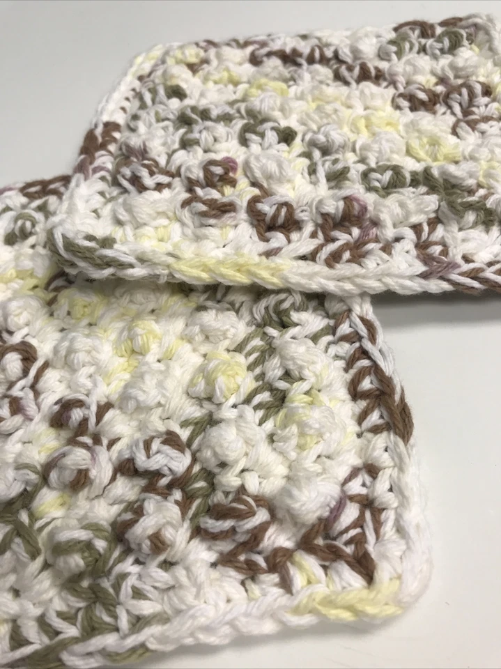 Conjunto de dois 530 esfoliantes de banho pano corporal facial branco marrom verde e amarelo - Imagem 2 de 4