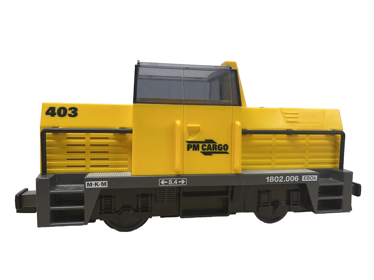 Playmobil RC Freight Train 5258 Engine NO Remote Not Fully Tested Yellow Ebok