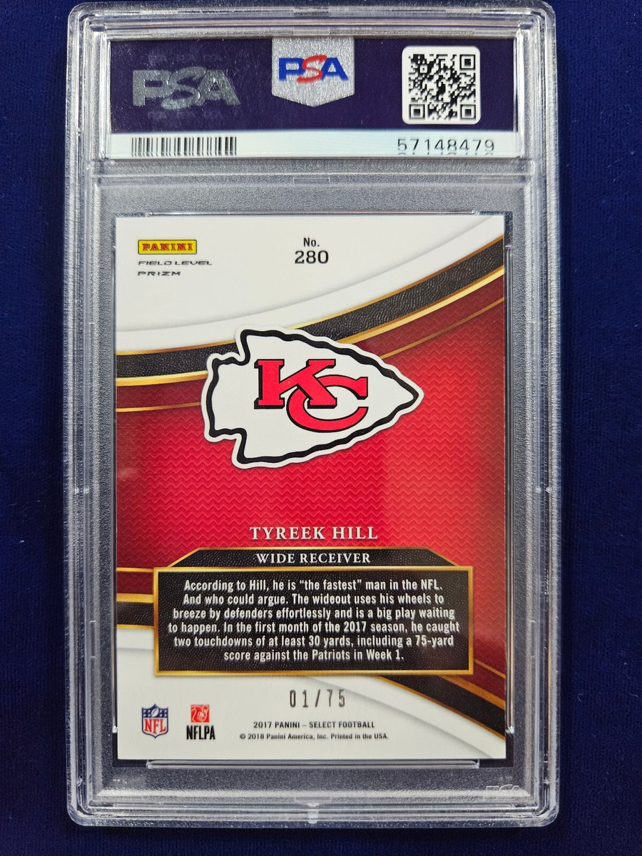 2017 Panini Select - Field Level Tyreek Hill #280 Copper Prizm /75