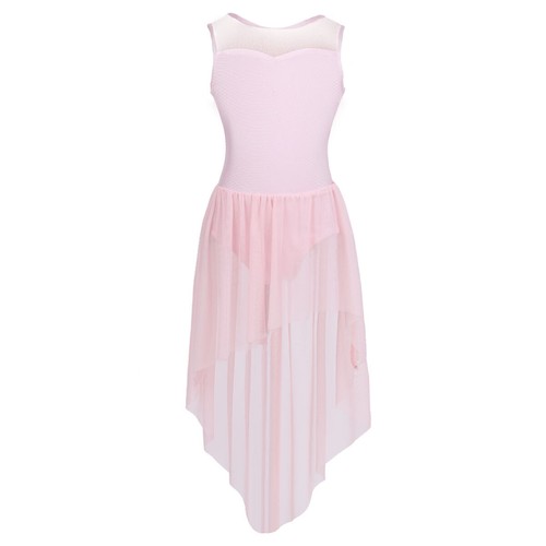 Freebily Irregular Dance Dress Girl Lyrical Ballet Dress Chiffon Dancing AU - Picture 40 of 66