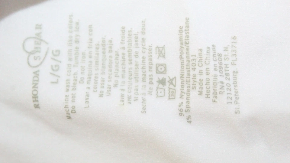 RHONDA SHEAR womens seamless 4% spandex #4031 2 pack Hi-cut brief L panties NEW - Изображение 3 из 3