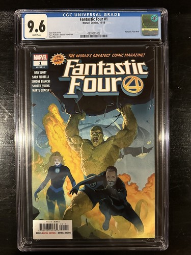 Fantastic Four #1 CGC 9.6 (Marvel 2018)  WP!  1A Esad Ribic cover!