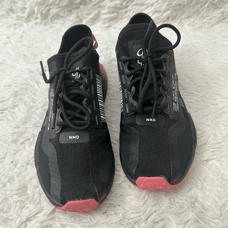 Adidas NMD_R1 V2 Damian Lillard DOLLA Negro/Rosa Tenis Talla 6 Mujer JUVENTUD Foto 3 de 4