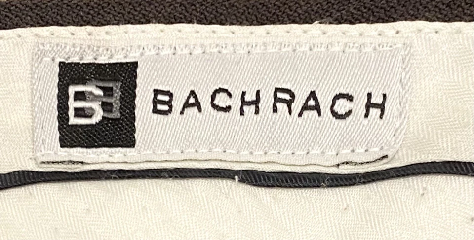 Pantalones de vestir Bachrach vintage de lana para hombre marrón cintura 32 y longitud 41 Foto 4 de 4