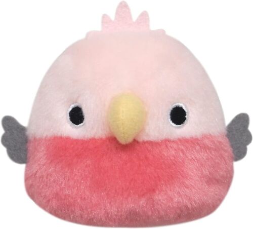 Sanei Neko Dango Tori Dango Pink Budgie Parakeet Canary Plush Bird - Picture 1 of 6