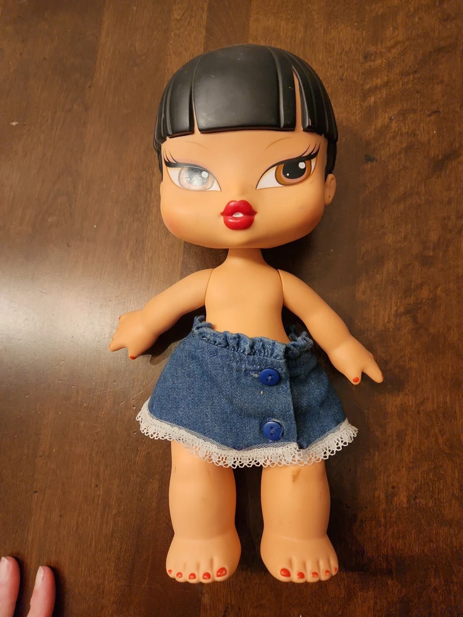 Bratz Big Babyz Doll Jade Black Hair 12 Tall MGA Baby NO PIG TAILS OR shirt