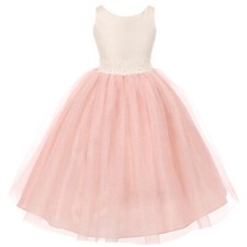 PINK Size 8 Party Flower Girl Dress Special Occasions Bridesmaid Birthday