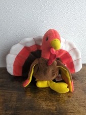 RETIRED RARE ORIGINAL TY BEANIE BABY "GOBBLES" THE TURKEY 1996
