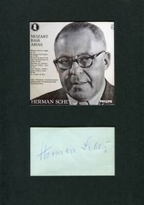 BASS-BARITONE Hermann Schey autograph, signed album page mounted