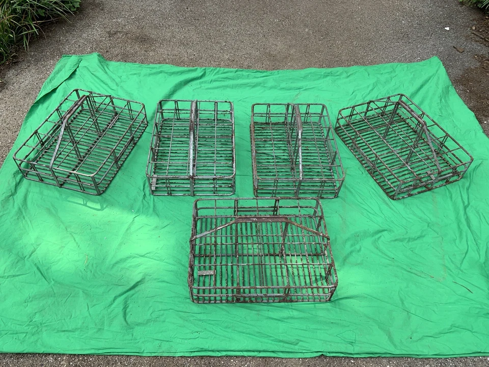 RARO Vintage Coca-Cola 24 Botellas Metal Caja Transportador Coca-Cola MANGO - 5 disponibles Foto 3 de 4