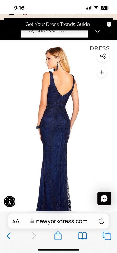 Vestido Cameron Blake 119644 plateado (sin mangas) talla 10 - nuevo sin etiquetas Foto 2 de 2