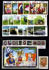 ALDERNEY 2015 COMPLETE YEAR SET COMMEMORATIVES  5 SETS + 2  MINISHEETS  MNH