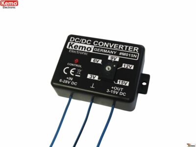 Kemo M015N Spannungswandler in 6V - 28V DC out 3V - 15V DC - 1,5A